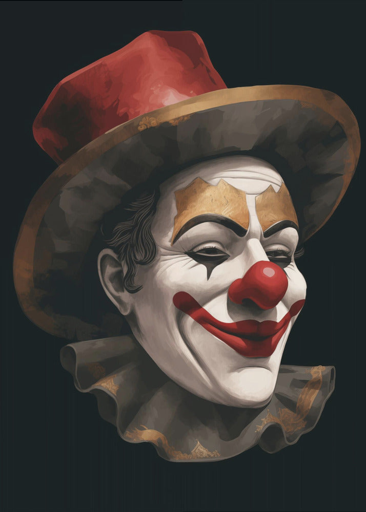 Der lächelnde Clown | Leinwand