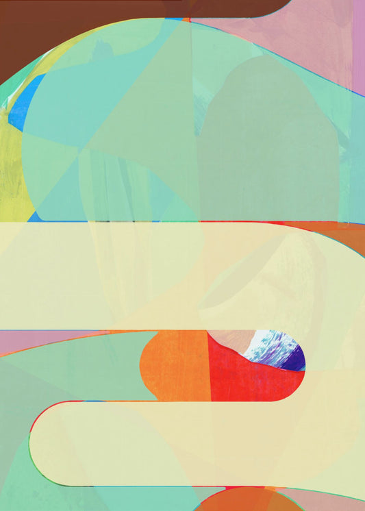 Bunte geometrische Formen | Poster