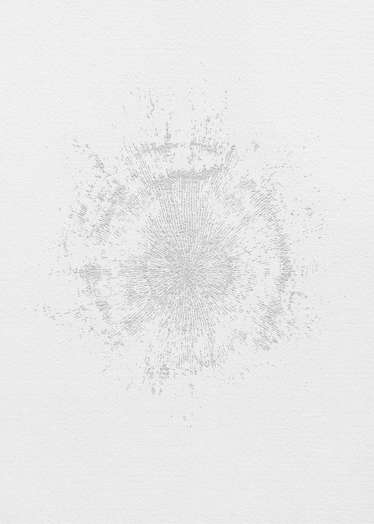 Circular Pattern On A White Canvas | Poster