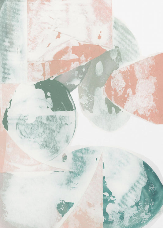 Pastel Tones With Organic Shapes | Poster