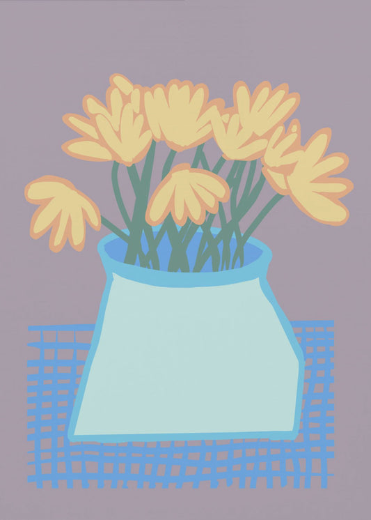 Gänseblümchen in der Vase | Poster