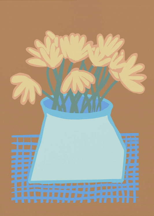 Gänseblümchen in der Vase | Poster