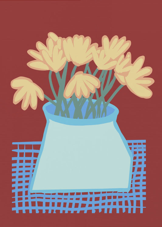 Gänseblümchen in der Vase | Poster