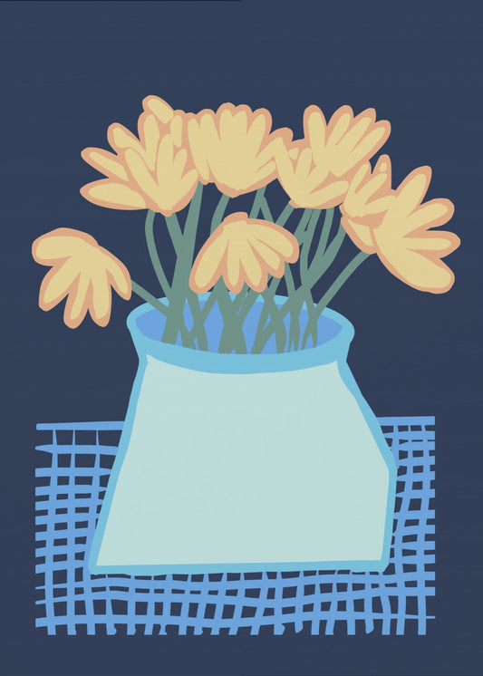 Gänseblümchen in der Vase | Poster