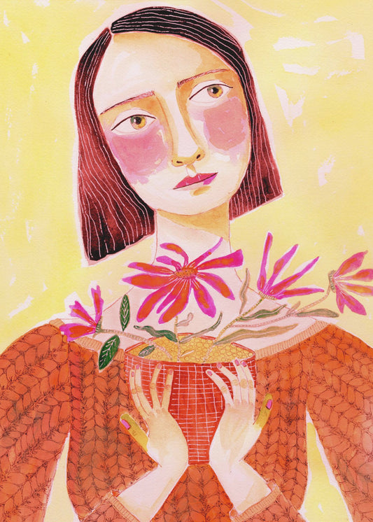 Pflanzenmama mit grünem Daumen | Poster