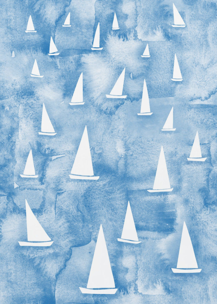 White Sail Boats | Canvas