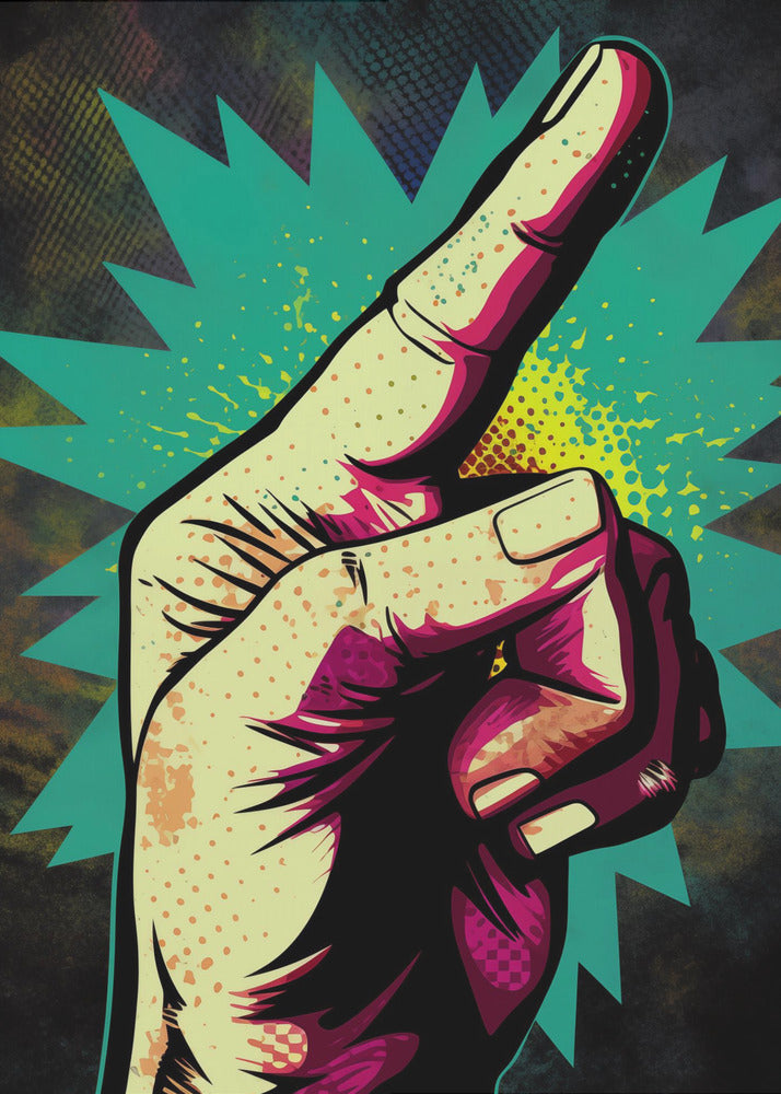 Lebhafte Handgesten | Poster