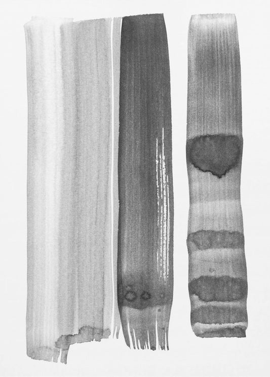 Monochrome Striche | Poster