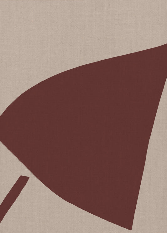 Rote geometrische Komposition | Poster