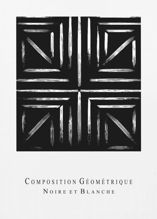 Monochrome Geometrie | Poster