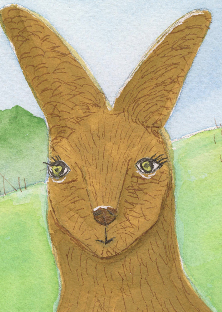 Känguru Wallaby Gesicht Kinderzimmer | Poster