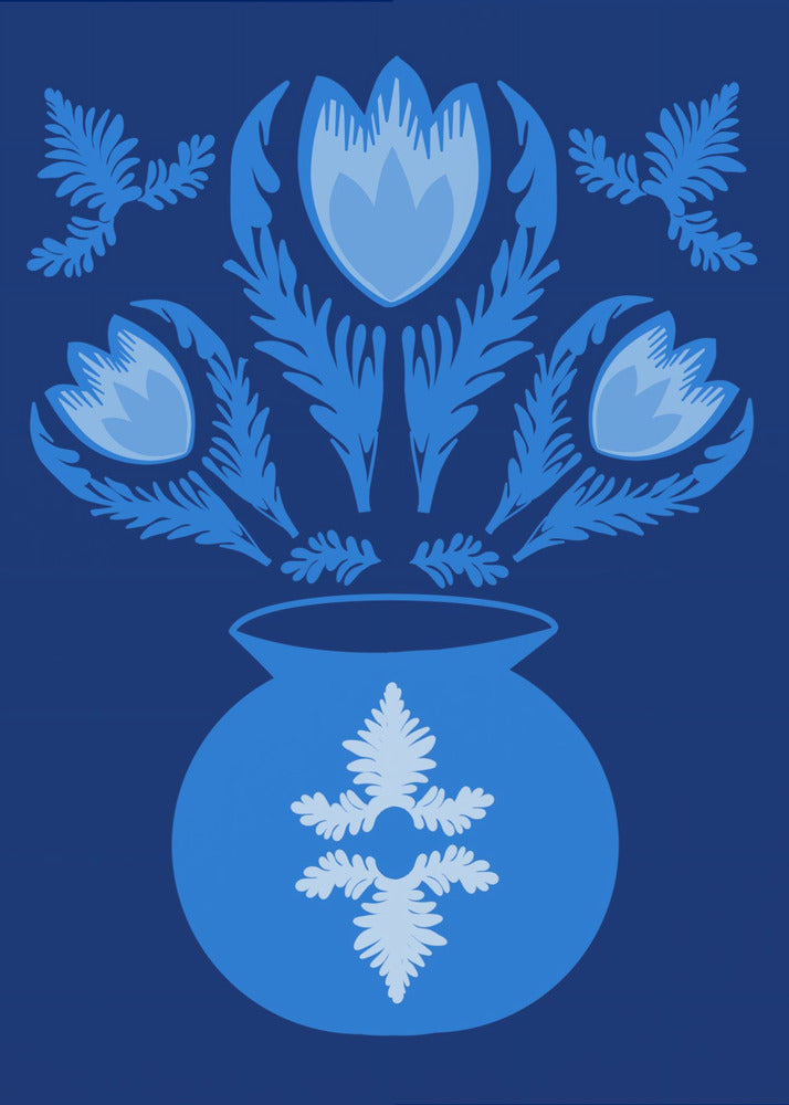 Leuchtende blaue Tulpen | Leinwand