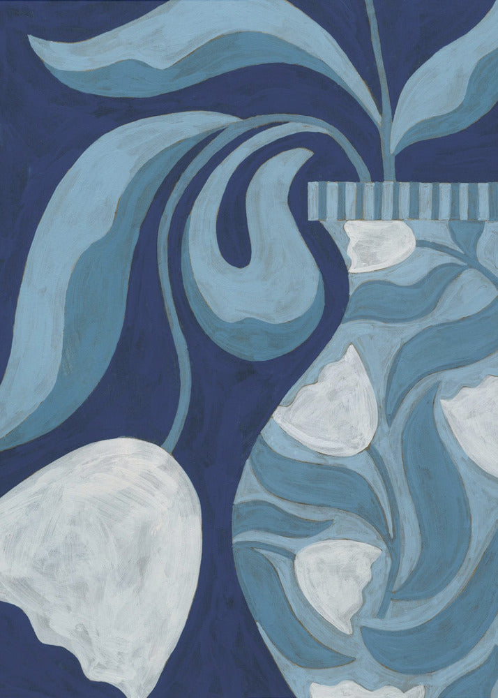 White Tulip Still Life | Poster