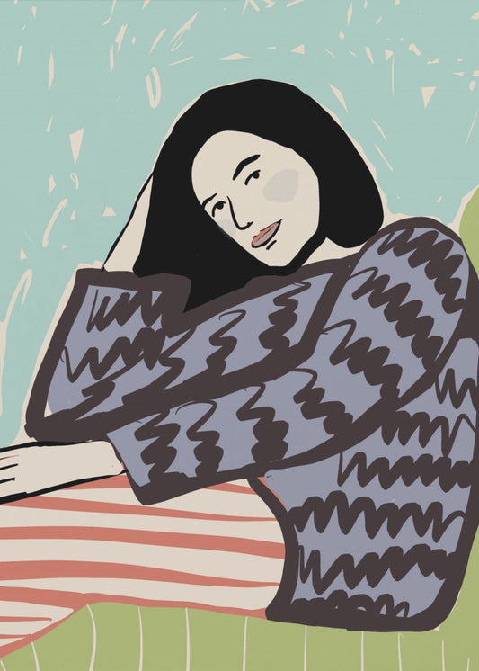 Dame SITZEND | Poster