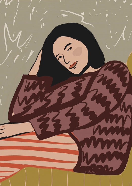 Dame SITZEND | Poster