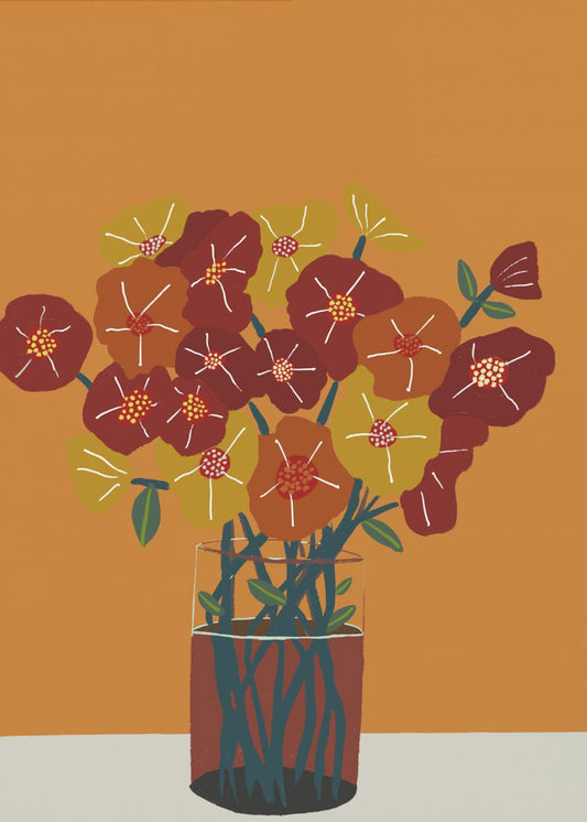 Blumen in der Vase | Poster