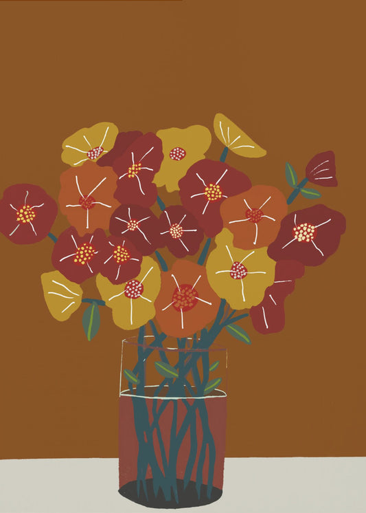 Blumen in der Vase | Poster