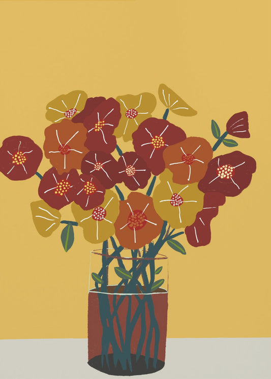 Blumen in der Vase | Poster