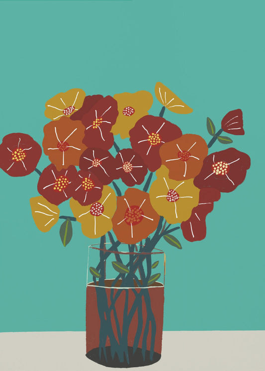 Blumen in der Vase | Poster