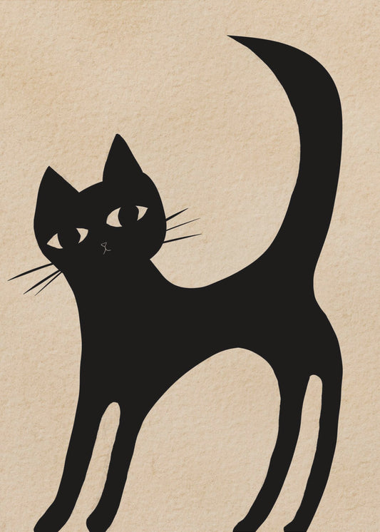 Schwarze Katze | Poster