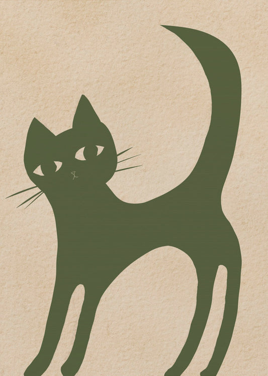 Grüne Katze | Poster