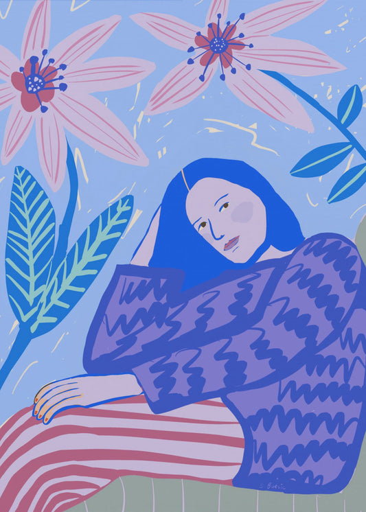 Sitzende Dame | Poster