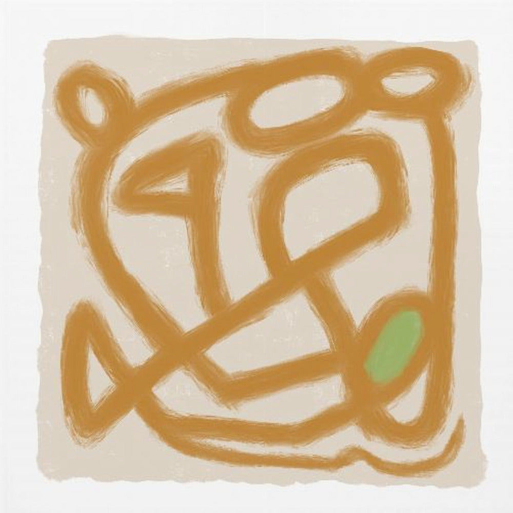Tan Scribble 3 | Leinwand