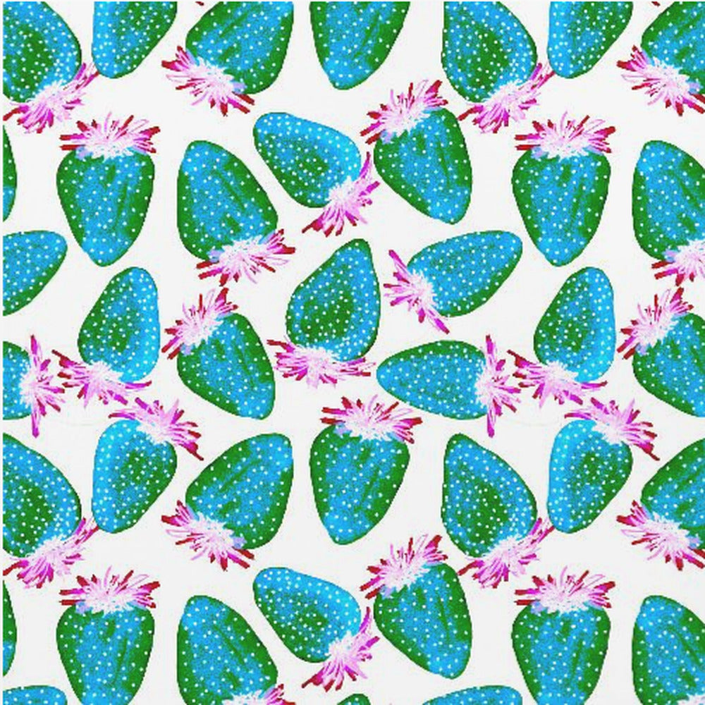 Teal Green Strawberries Fruit | Poster