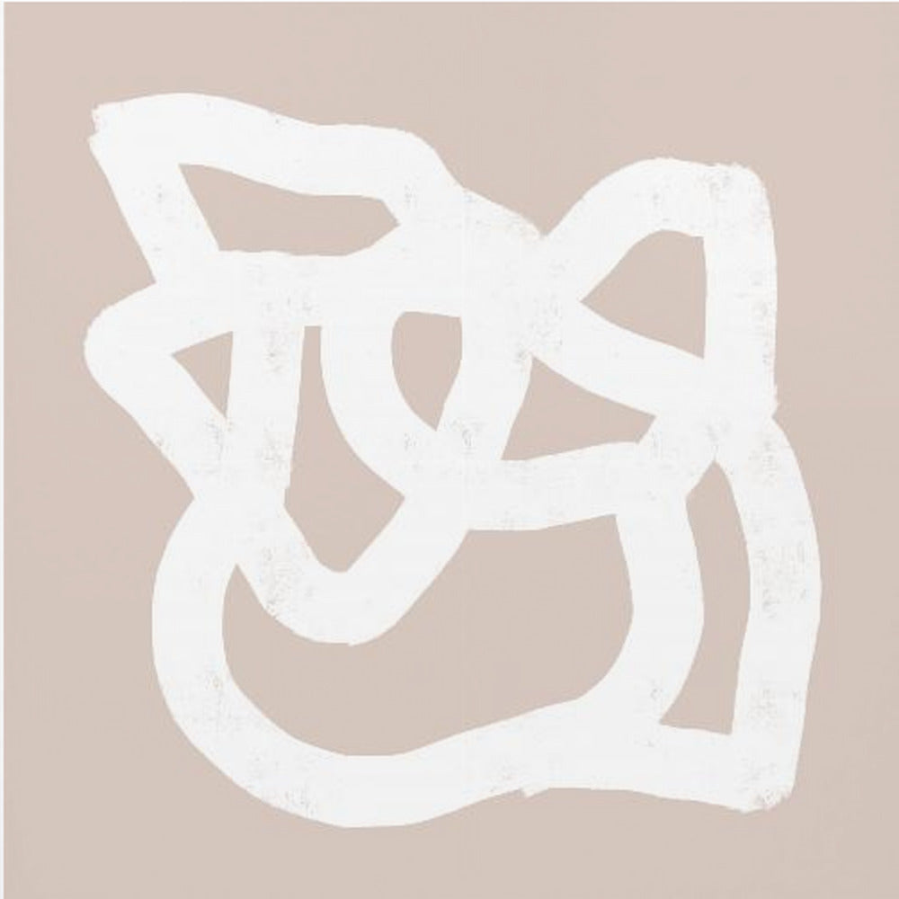 Beige abstrakt 3 | Leinwand