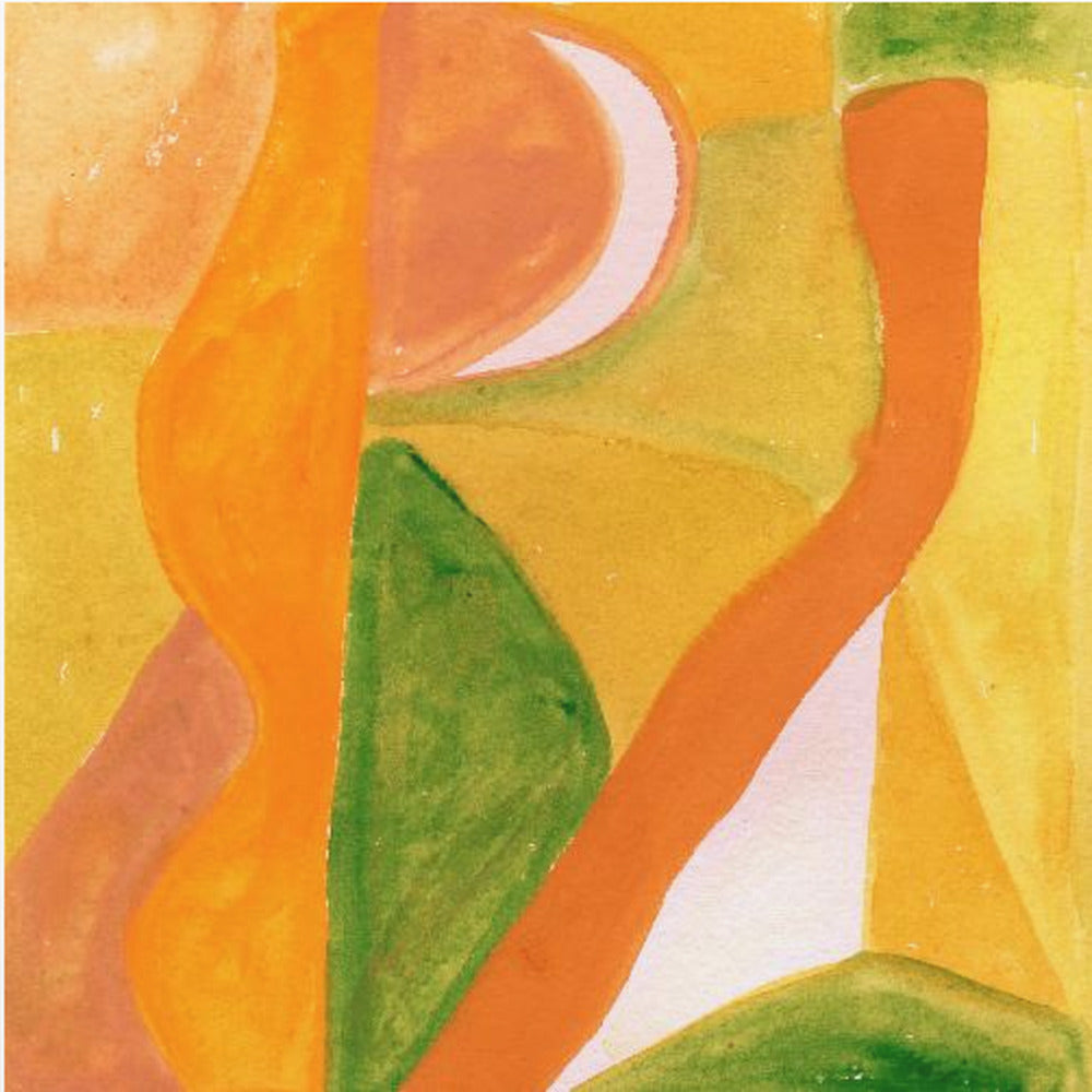 Orange und Golden Abstract | Poster
