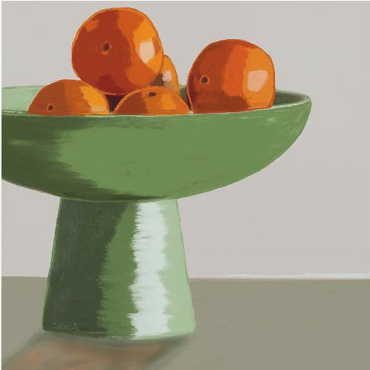 Mandarinen in Obstschale | Leinwand