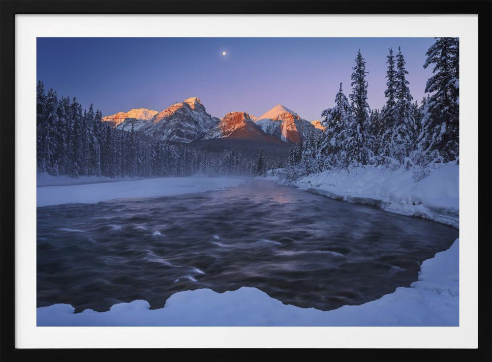 Kanadische Rockies im Winter | Poster
