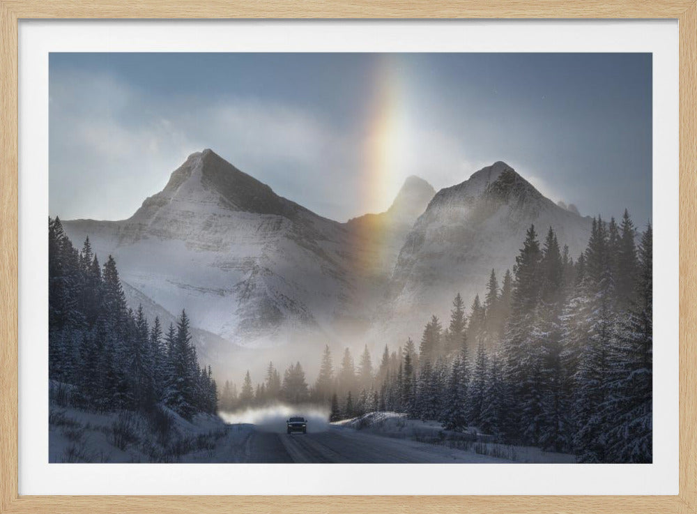 Reiten unter gefrorenem Regenbogen | Poster
