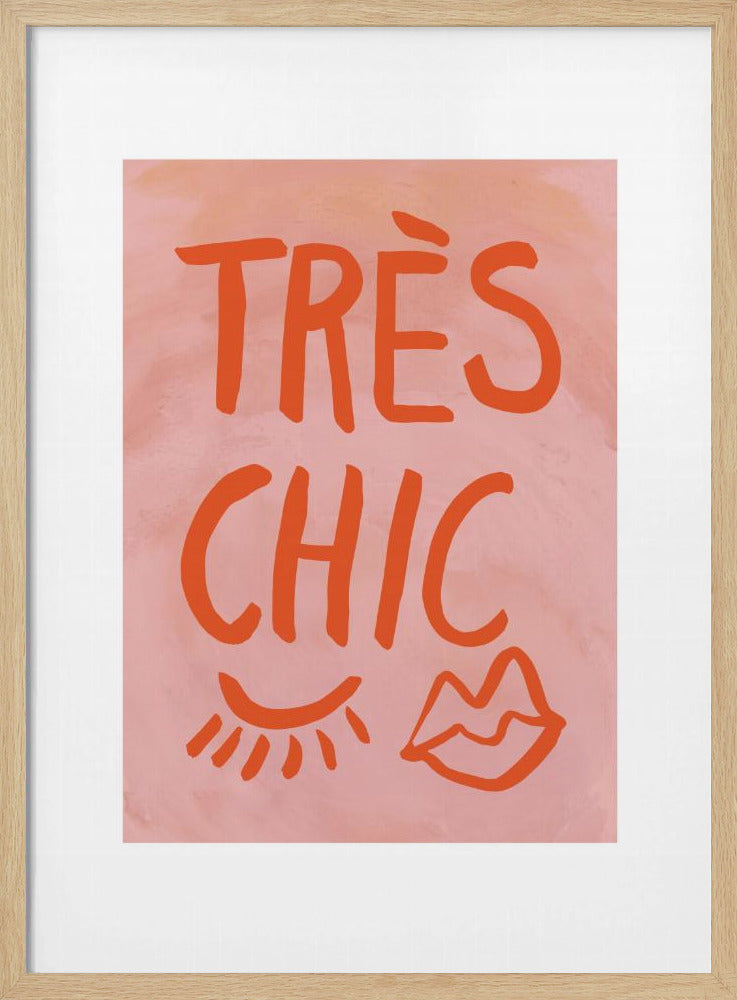 Très Chic Pink Frame | Poster
