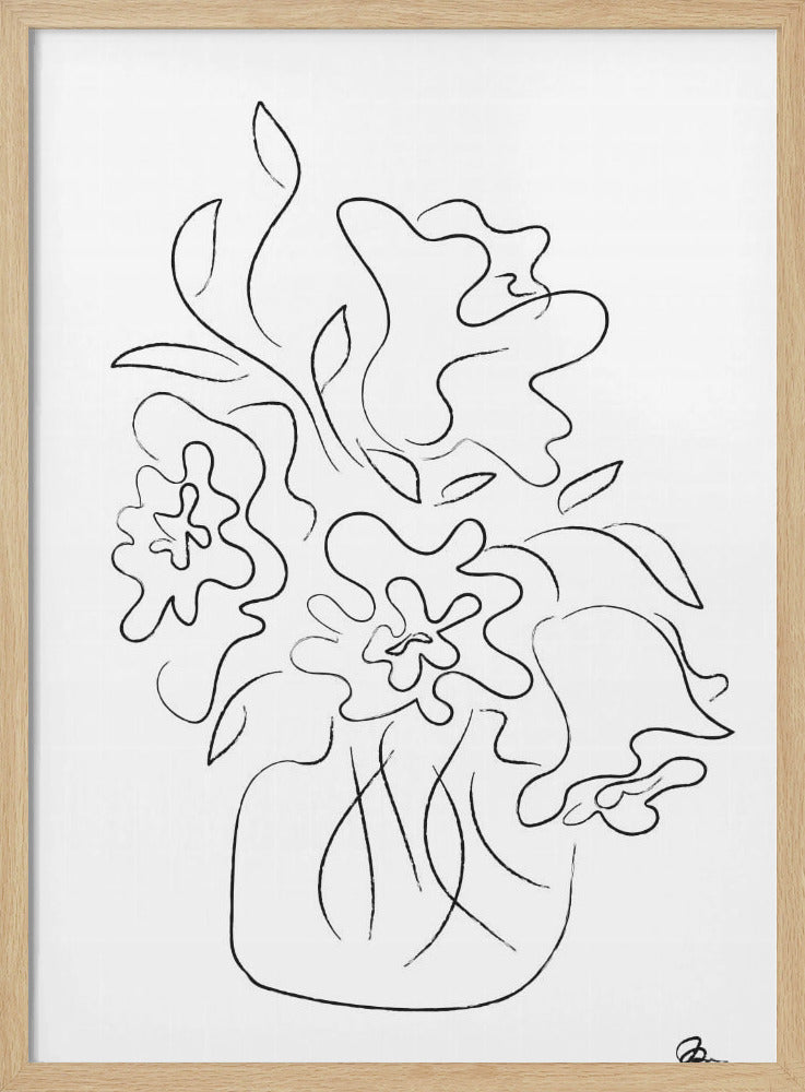 Flower Bouquet White | Poster