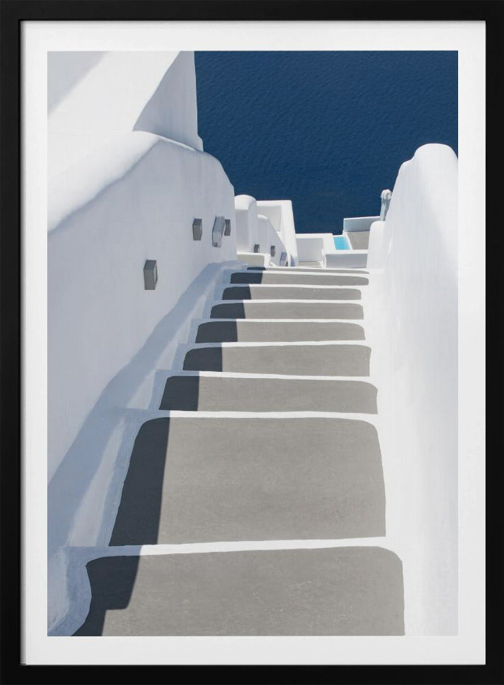 Schritte zum Pool und Meer | Poster