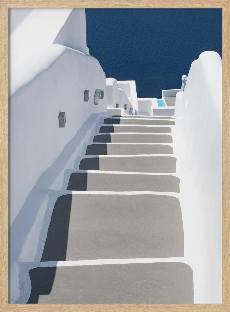 Schritte zum Pool und Meer | Poster