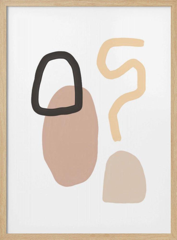 Minimalistische Formen und erdige Töne | Poster
