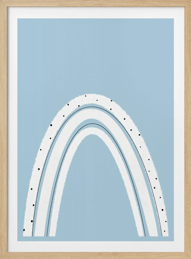 Schwarz-Weiß-Regenbogen | Poster