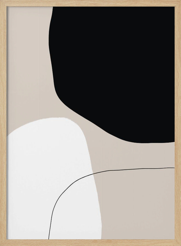 Monochrome Formen | Poster