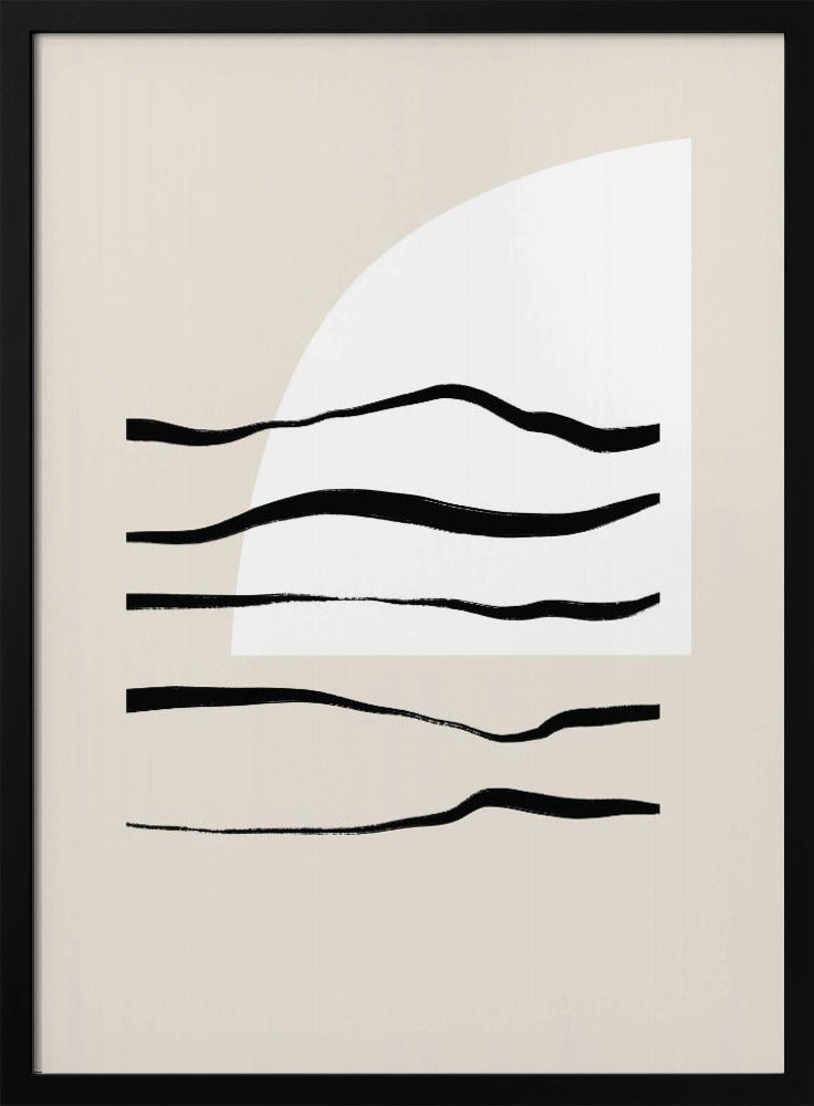 Geschwungene Linien &amp; Licht | Poster