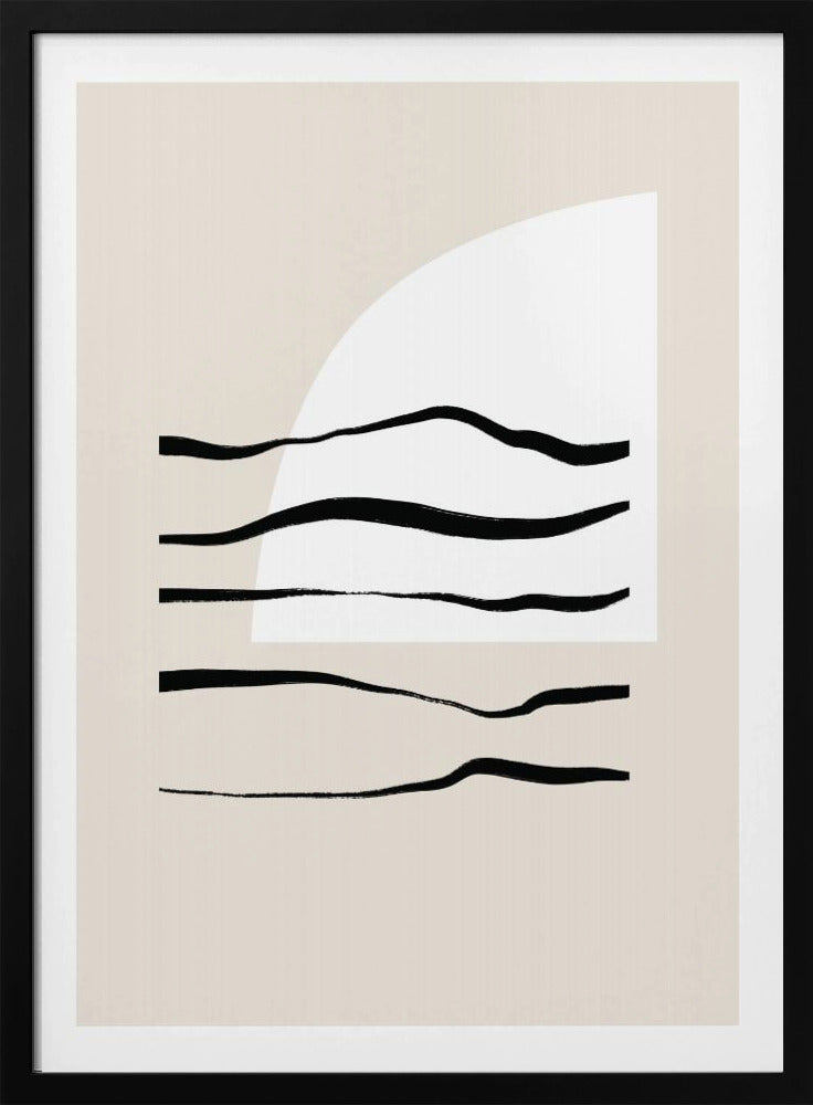 Geschwungene Linien &amp; Licht | Poster