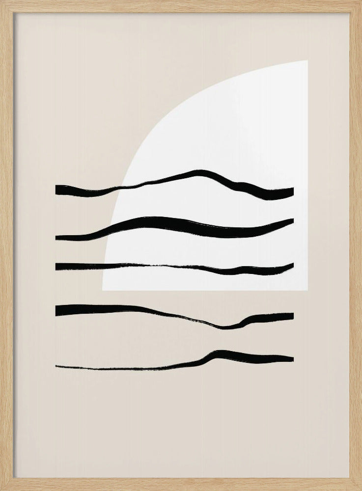 Geschwungene Linien &amp; Licht | Poster