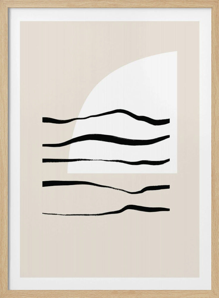 Geschwungene Linien &amp; Licht | Poster
