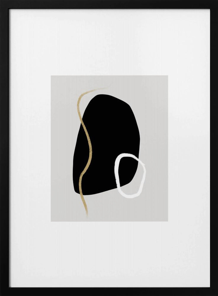 Bold Black Shapes | Poster