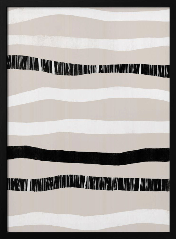 Monochrome Wellen | Poster