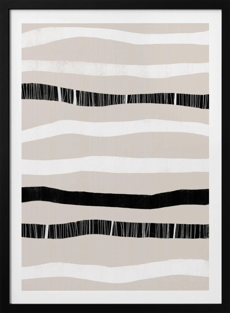 Monochrome Wellen | Poster