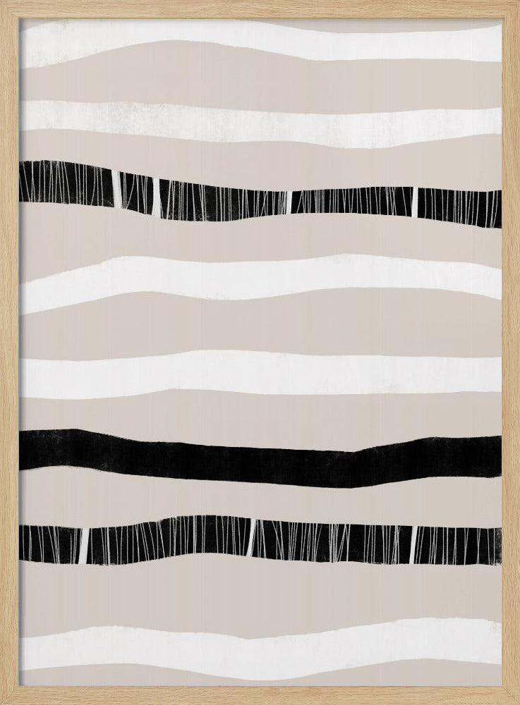 Monochrome Wellen | Poster