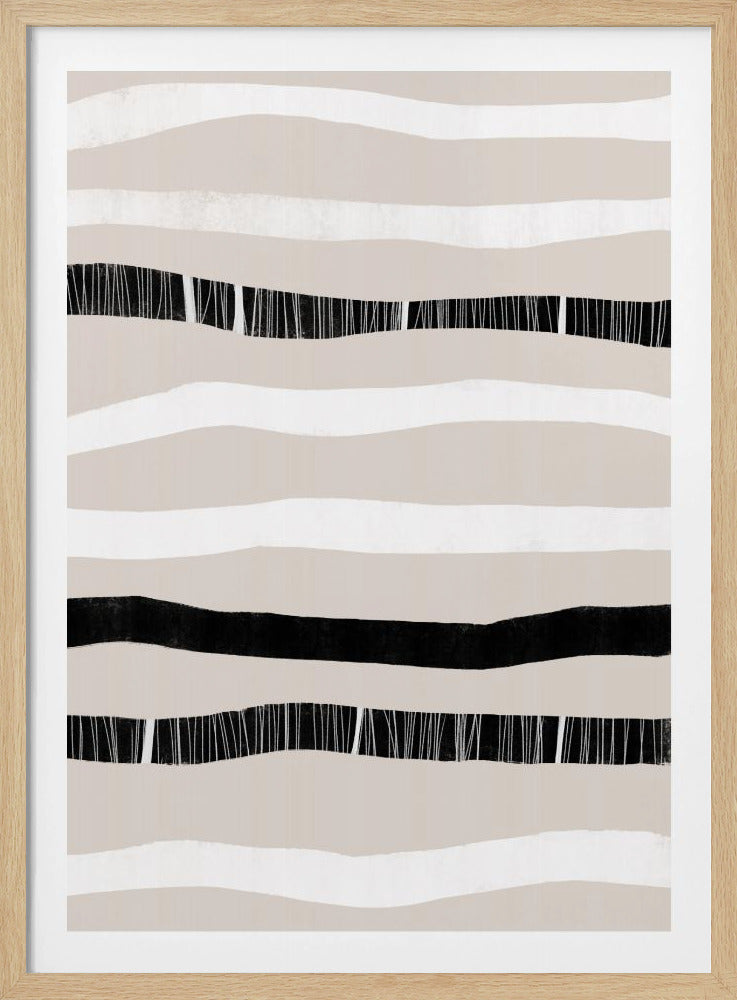 Monochrome Wellen | Poster