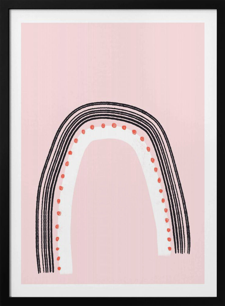 Bogen mit schwarzen Linien | Poster